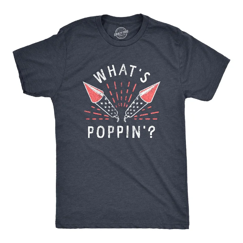 men's streetwear t-shirts -Whats Poppin Men's T Shirt