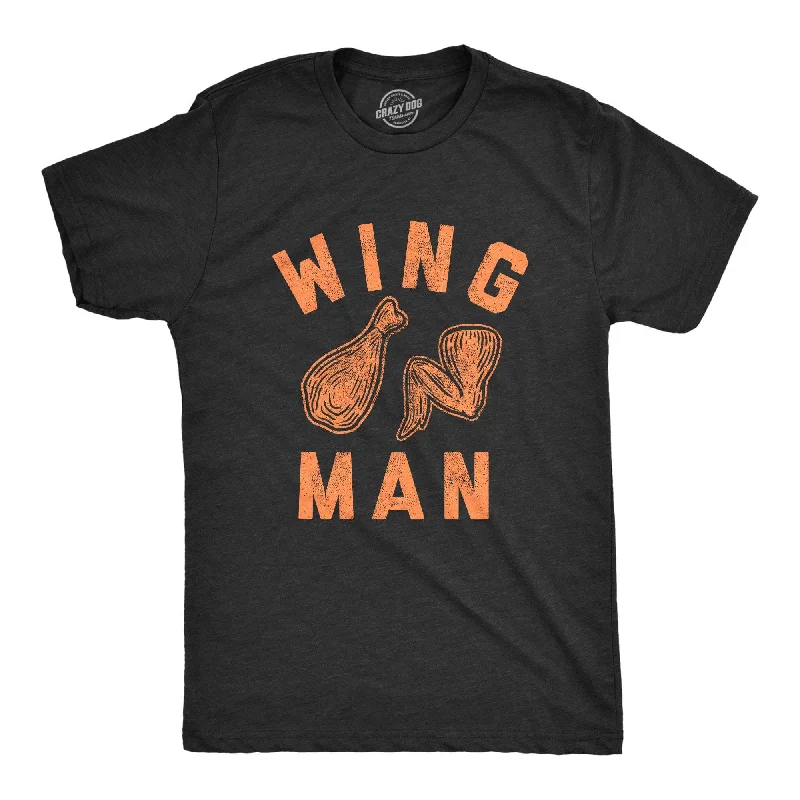 men's oversized graphic t-shirts -Wing Man Men's T Shirt