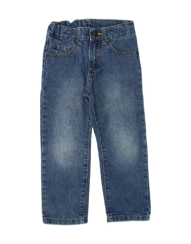 WRANGLER Boys Straight Jeans 4-5 Years W20 L16  Blue Cotton