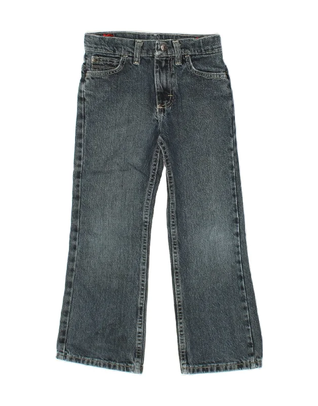 WRANGLER Boys Straight Jeans 6-7 Years W24 L21 Blue Cotton