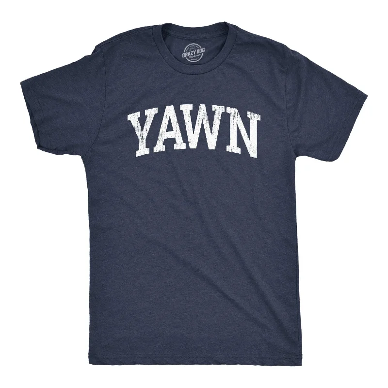 men's fashion t-shirts -Yawn Men's T Shirt