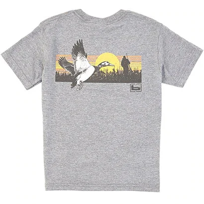 men's printed graphic t-shirts -Youth Mallard In Line S/S Tee