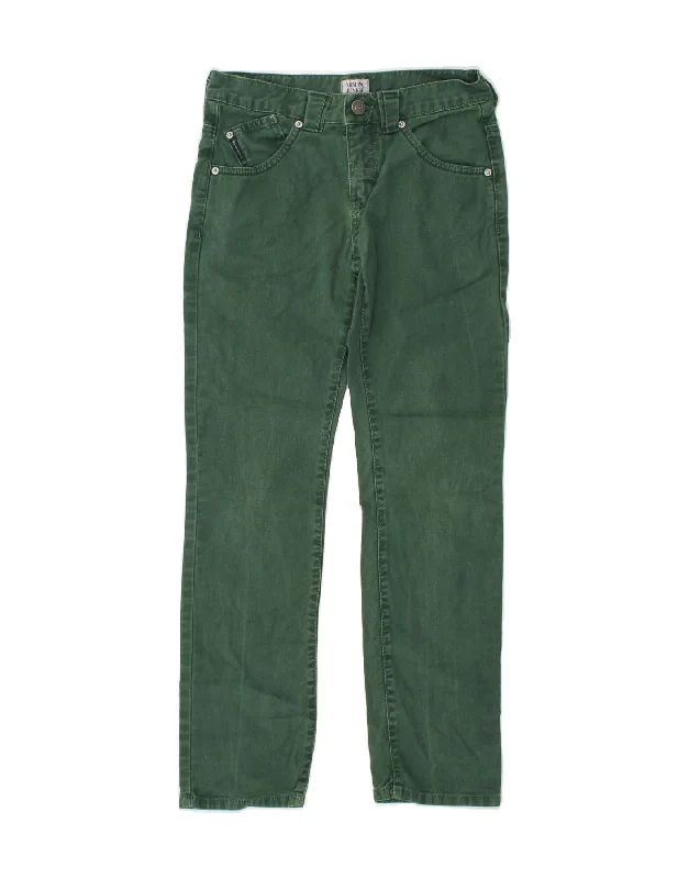 ARMANI JUNIOR Boys Straight Jeans 10-11 Years W26 L25 Green