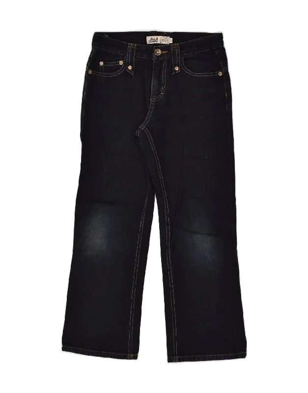 BEST COMPANY Boys Bootcut Jeans 7-8 Years W26 L23  Navy Blue Cotton