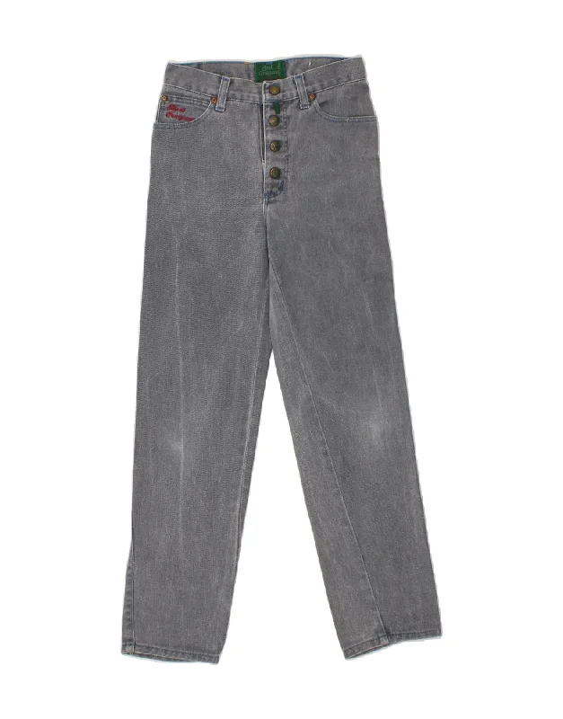 BEST COMPANY Boys Straight Jeans 10-11 Years W24 L26  Grey Cotton