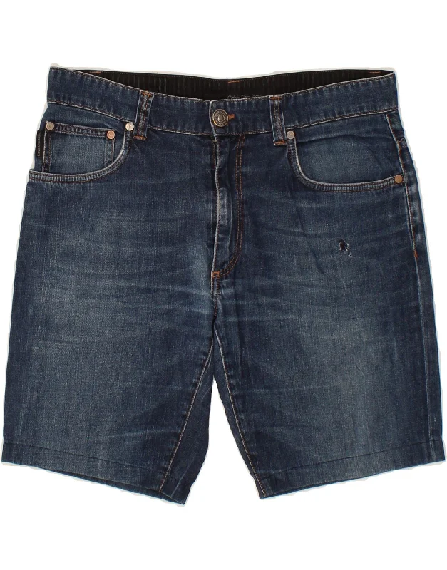 CALVIN KLEIN Mens Slim Denim Shorts W32 Medium Blue Cotton