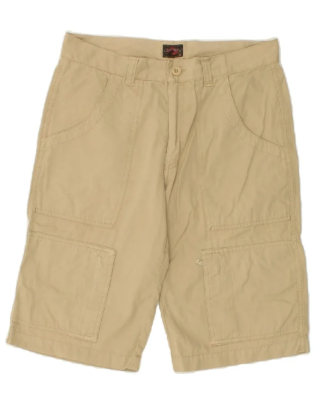 CANADIENS Mens Cargo Shorts IT 50 Large W32  Beige