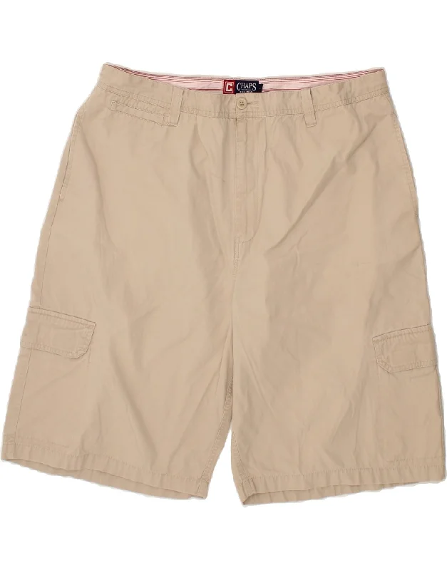 CHAPS Mens Cargo Shorts W40 XL Beige Cotton