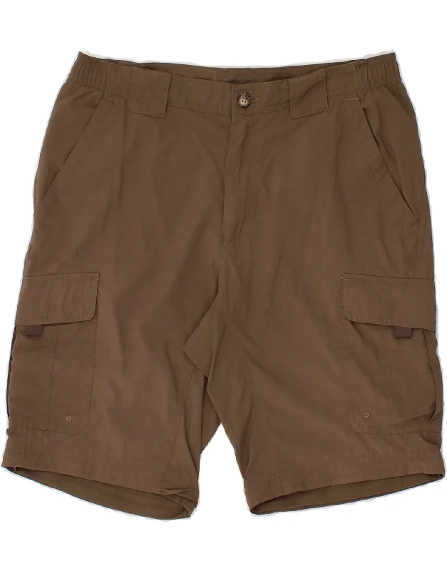 COLUMBIA Mens Cargo Shorts Medium W32 Brown Nylon