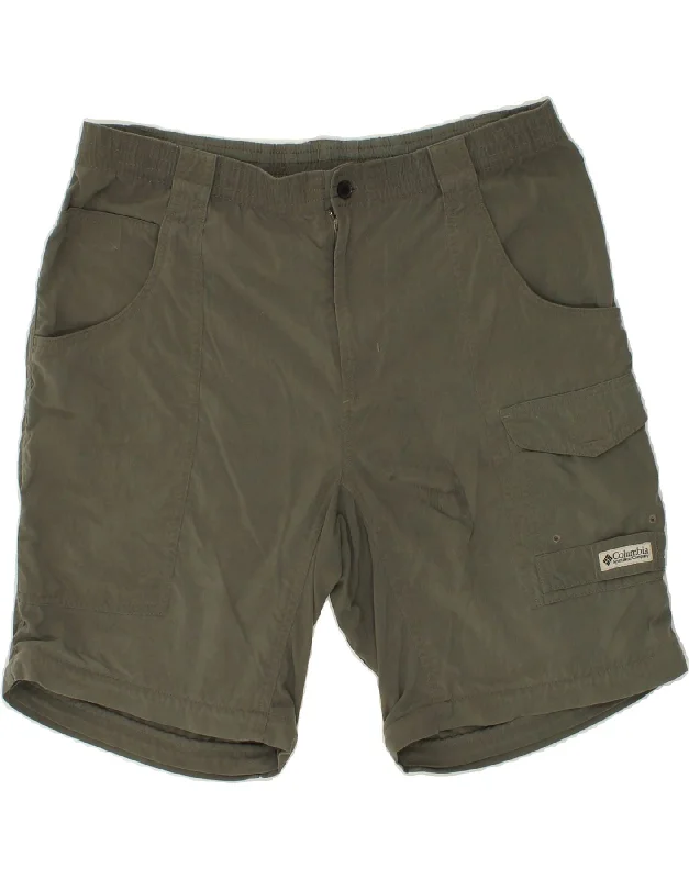 COLUMBIA Mens Cargo Shorts Medium W32 Khaki Polyamide