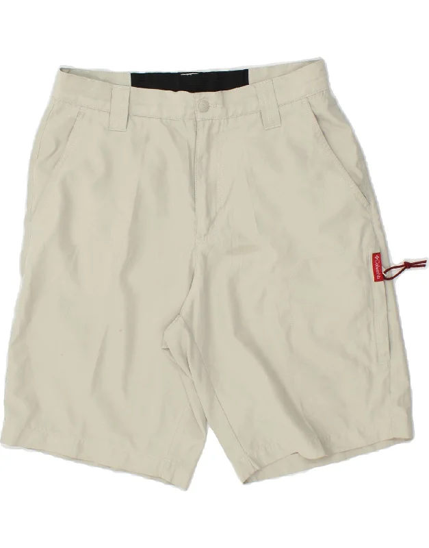 COLUMBIA Mens Cargo Shorts W32 Medium  Beige Polyester