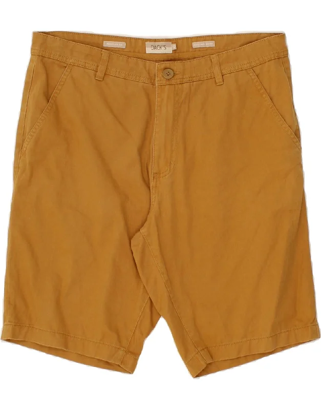 DACK'S Mens Regular Fit Chino Shorts IT 52 XL W36  Brown Cotton