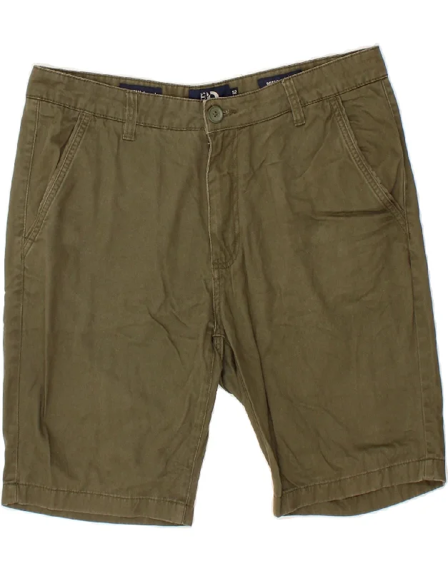 DACK'S Mens Regular Fit Chino Shorts IT 52 XL W38 Khaki Cotton