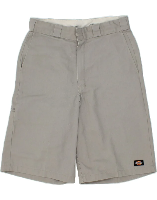 DICKIES Mens Loose Fit Cargo Shorts W32 Medium  Grey Polyester