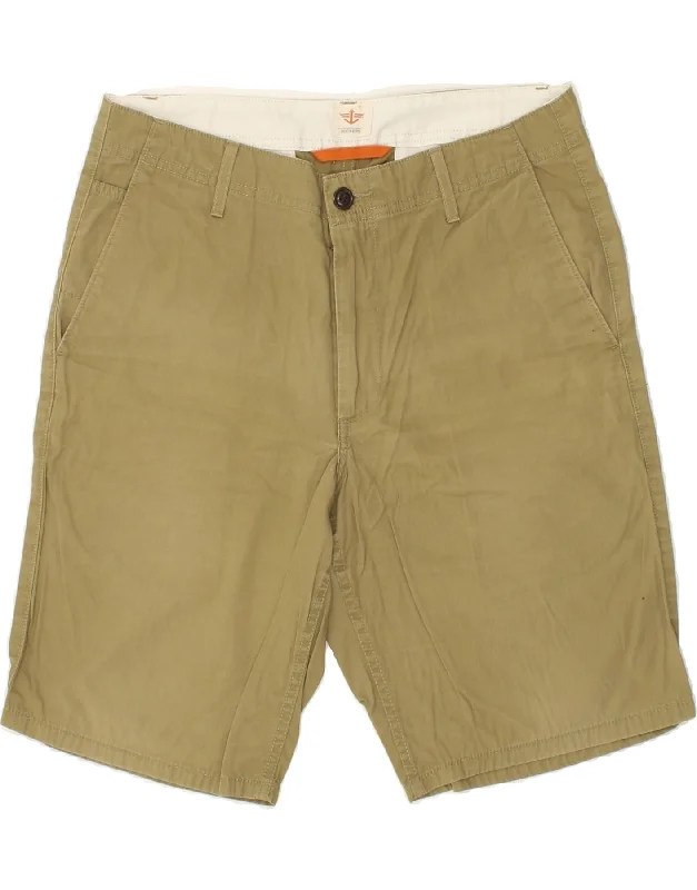 DOCKERS Mens Chino Shorts W31 Medium Beige Cotton