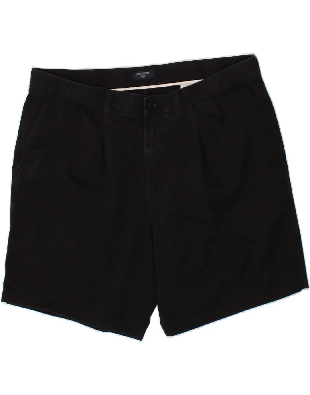 DOCKERS Mens Chino Shorts W40 XL Black Cotton