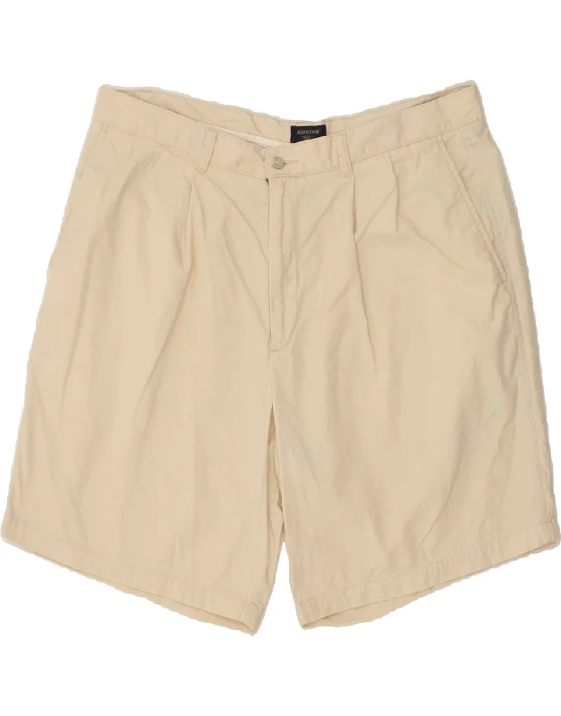 DOCKERS Mens Pegged Chino Shorts W38 XL Beige Cotton