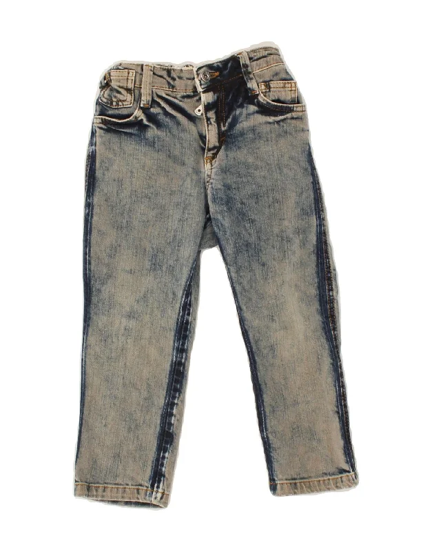 DOLCE & GABBANA Boys Straight Jeans 3-4 Years W20 L17 Blue Cotton