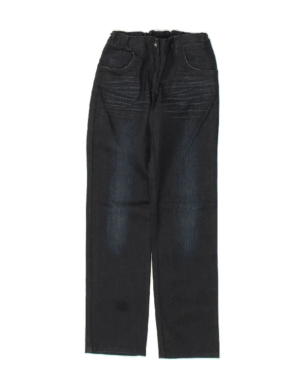 DOLCE & GABBANA Boys Straight Jeans 7-8 Years XS W22 L27 Navy Blue Cotton