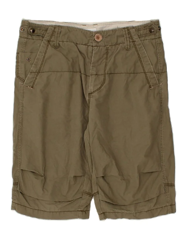 ENERGIE Mens Chino Shorts W33 Medium Khaki Cotton