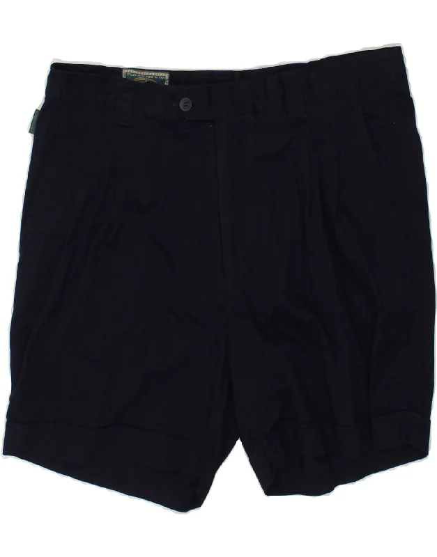 EUROPEAN PROJECT Mens Chino Shorts IT 52 XL W38 Navy Blue Cotton