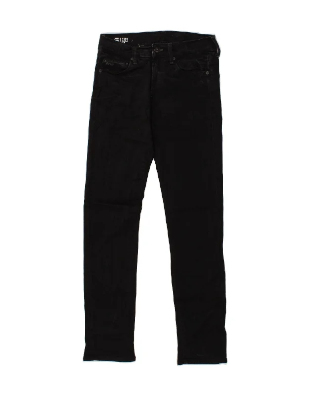 G-STAR Boys Slim Jeans 11-12 Years W26 L29  Black Cotton