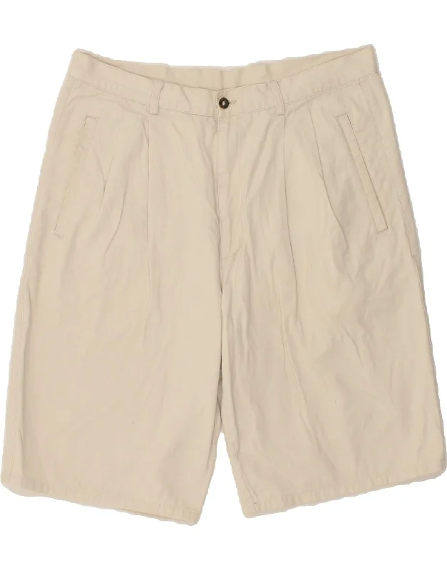 GAP Mens Pegged Chino Shorts W36 Large Off White Cotton