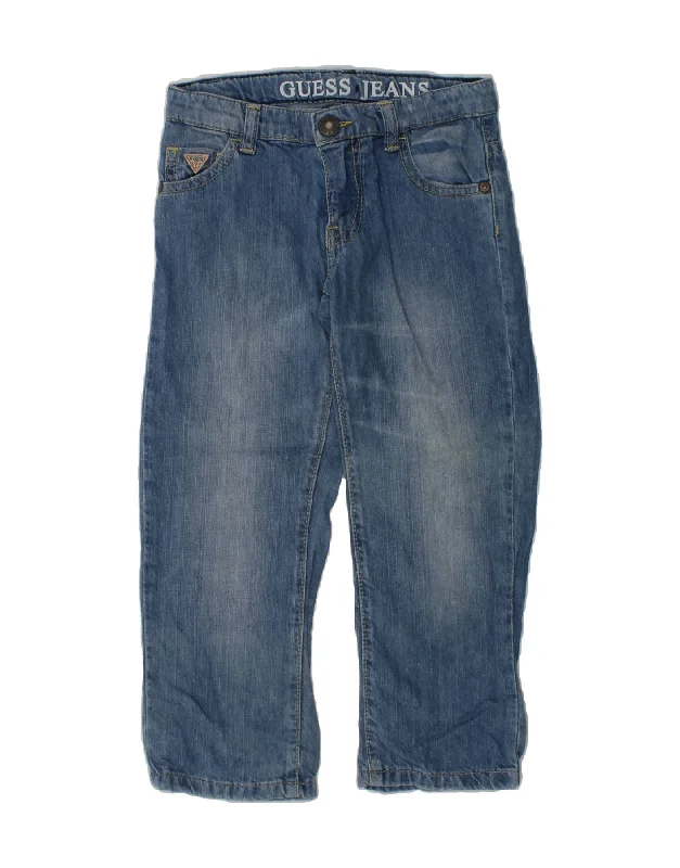 GUESS Boys Straight Jeans 3-4 Years W22 L17 Blue Cotton