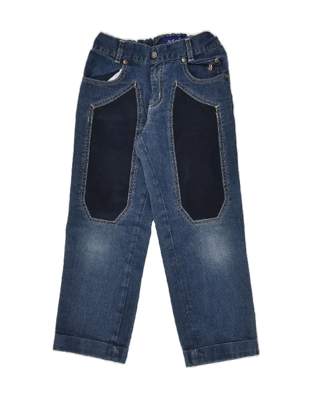 JECKERSON Boys Straight Jeans 7-8 Years W22 L19 Blue Cotton