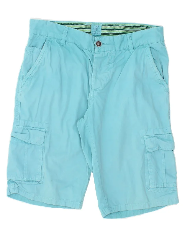 JULES Mens Cargo Shorts W40 XL Blue Cotton