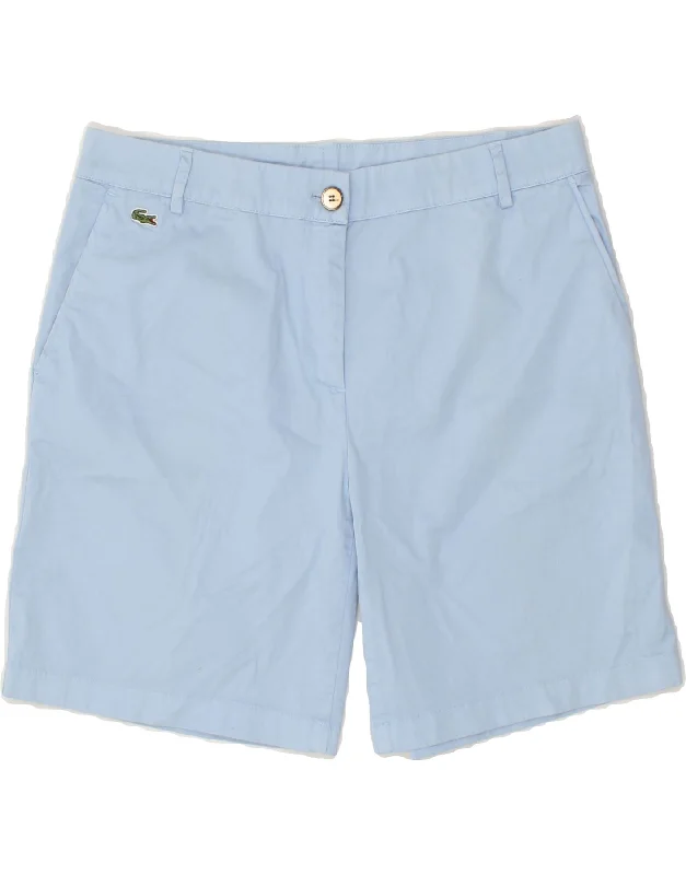 LACOSTE Mens Chino Shorts Size 40 Medium W30 Blue Cotton