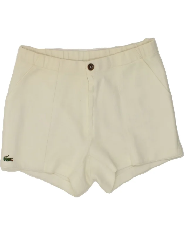 LACOSTE Mens Chino Shorts W32 Medium Beige Polyester