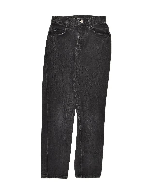 LEE Boys Straight Jeans 11-12 Years W23 L25 Black Cotton