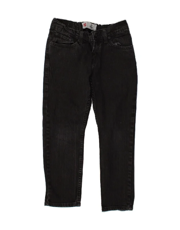 LEVI'S Boys 511 Skinny Jeans 7-8 Years W28 L23 Black Cotton