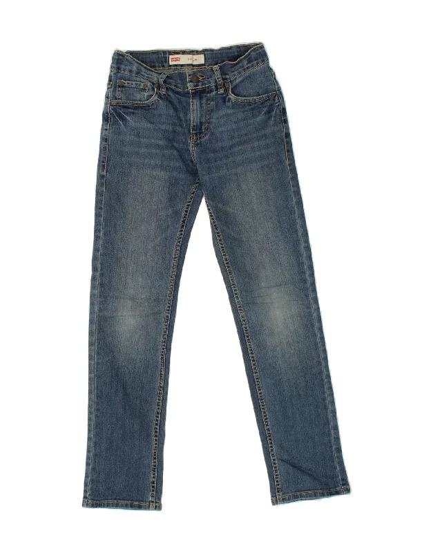 LEVI'S Boys 511 Slim Jeans 13-14 Years W28 L29 Blue Cotton