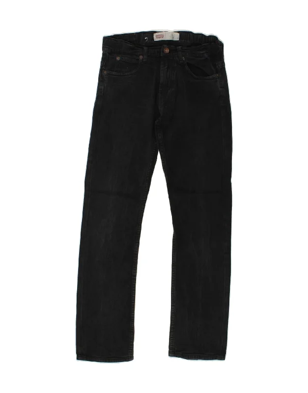 LEVI'S Boys 511 Slim Jeans 13-14 Years W29 L28 Black Cotton