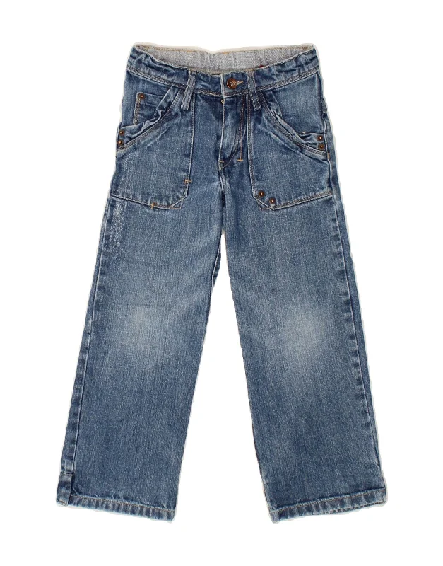 LEVI'S Boys Wide Leg Jeans 4-5 Years W22 L19  Blue Cotton