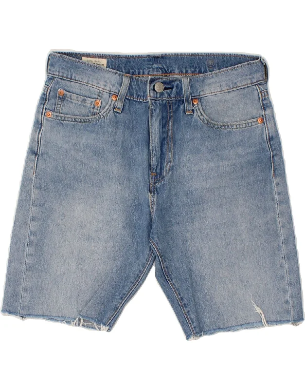 LEVI'S Mens 510 Denim Shorts W30 Medium Blue Cotton