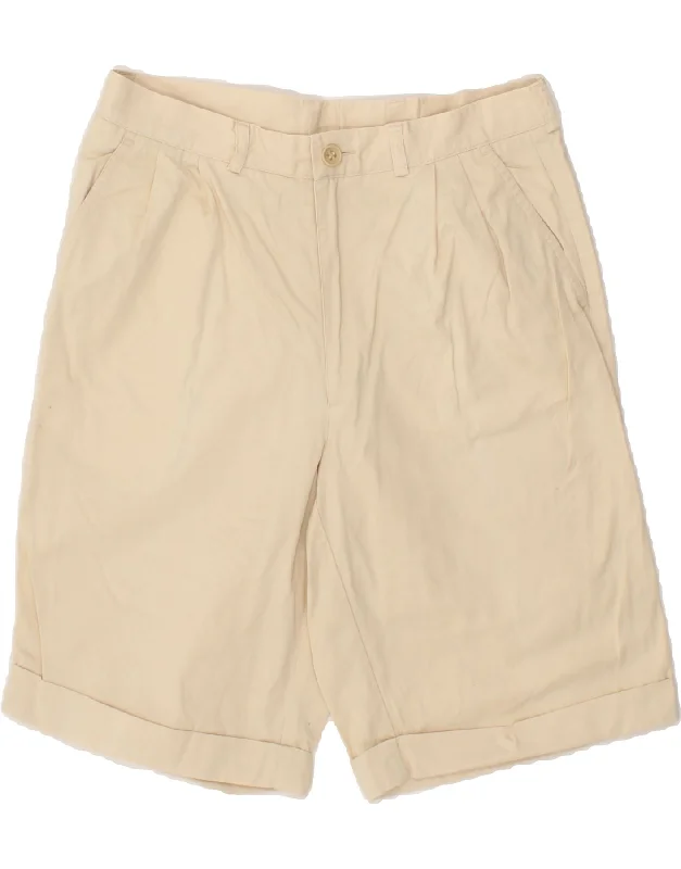 MCGREGOR Mens Pegged Chino Shorts IT 48 Medium W30 Beige Cotton