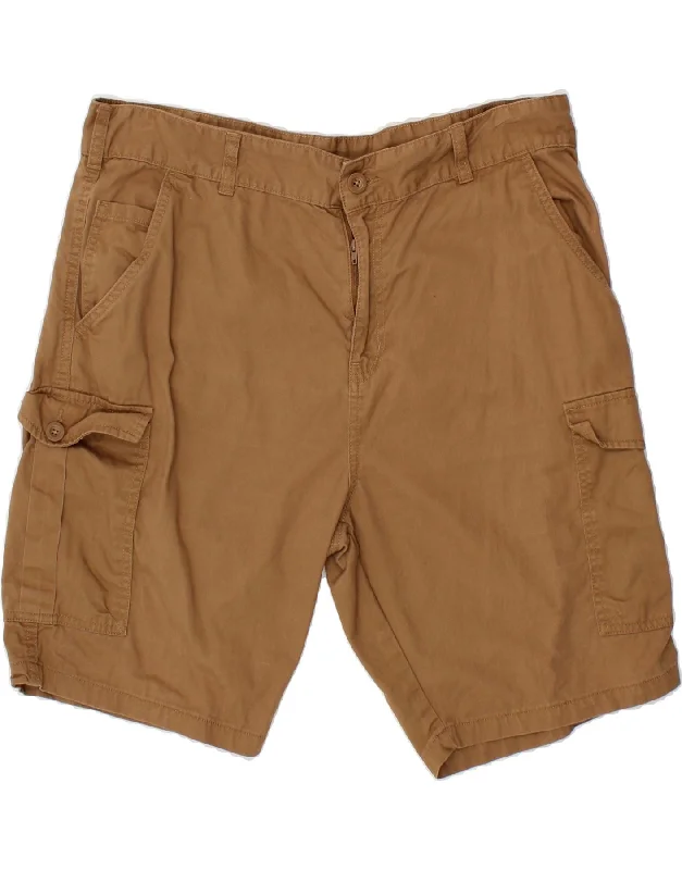 MOUNTAIN WAREHOUSE Mens Cargo Shorts W38 XL Brown Cotton