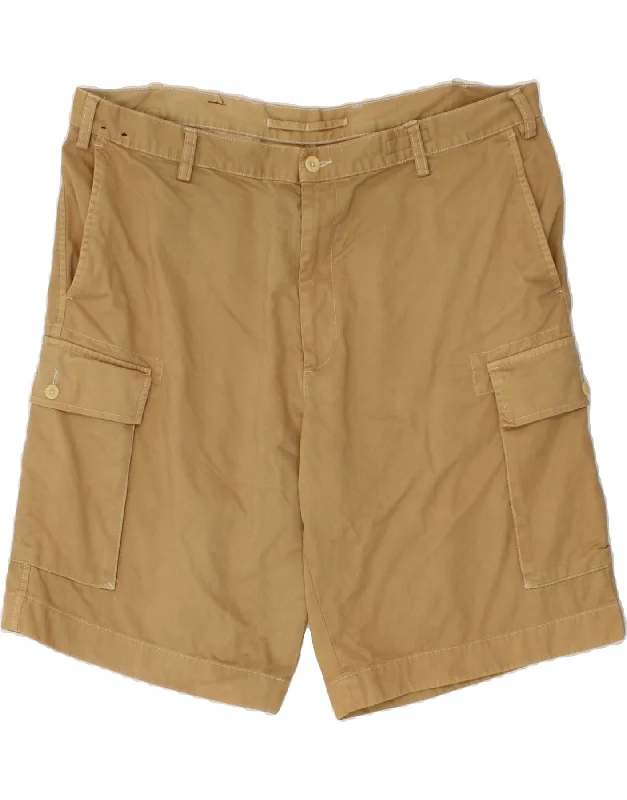 NAUTICA Mens Cargo Shorts W42 2XL Beige Cotton