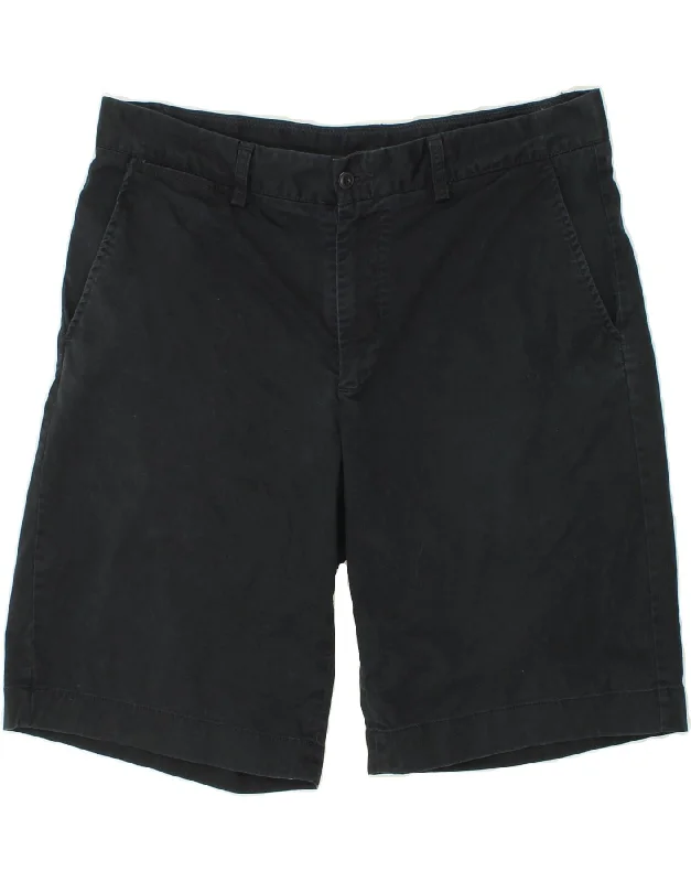 NAUTICA Mens Chino Shorts W36 Large Navy Blue Cotton