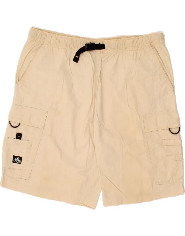 NIKE Mens Cargo Shorts Large W36  Beige Cotton