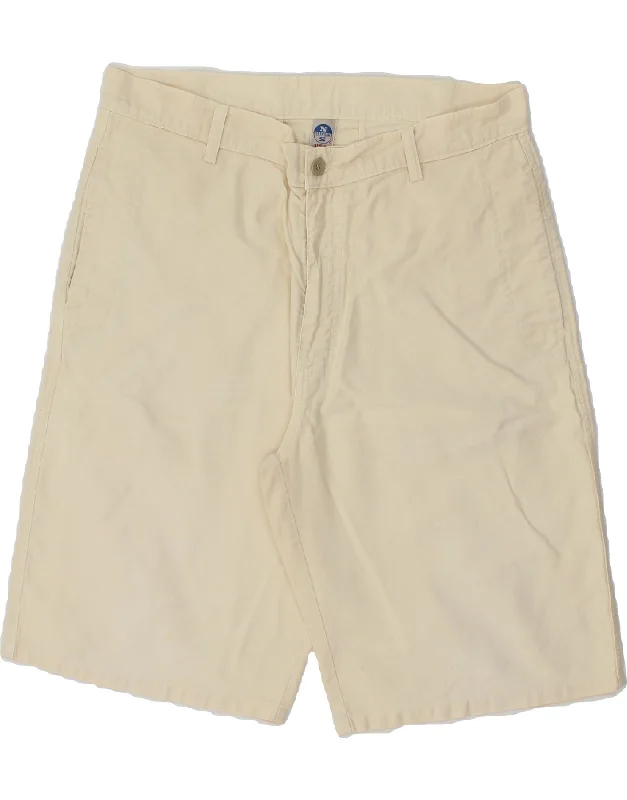 NORTH SAILS Mens Chino Shorts IT 48 Medium W32 Beige Cotton