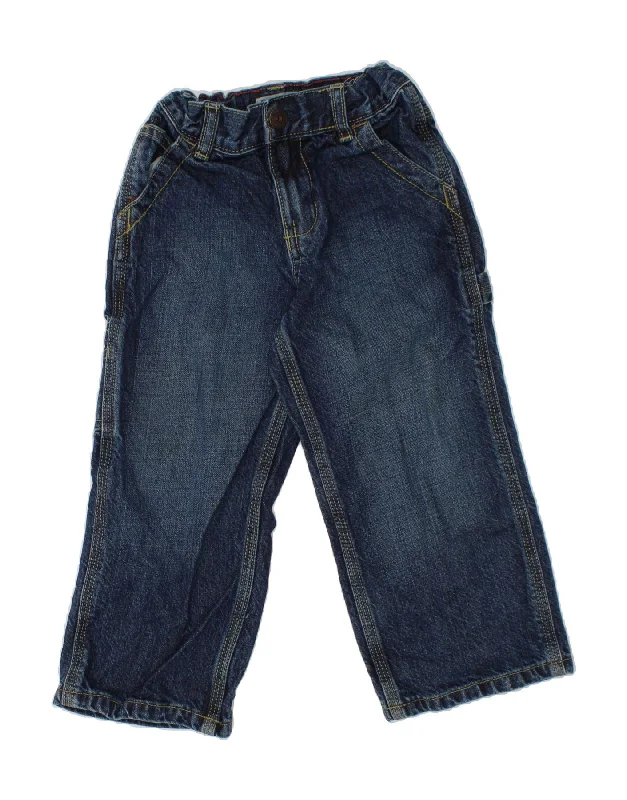 OSH KOSH Boys Straight Jeans 2-3 Years W20 L14  Navy Blue Cotton