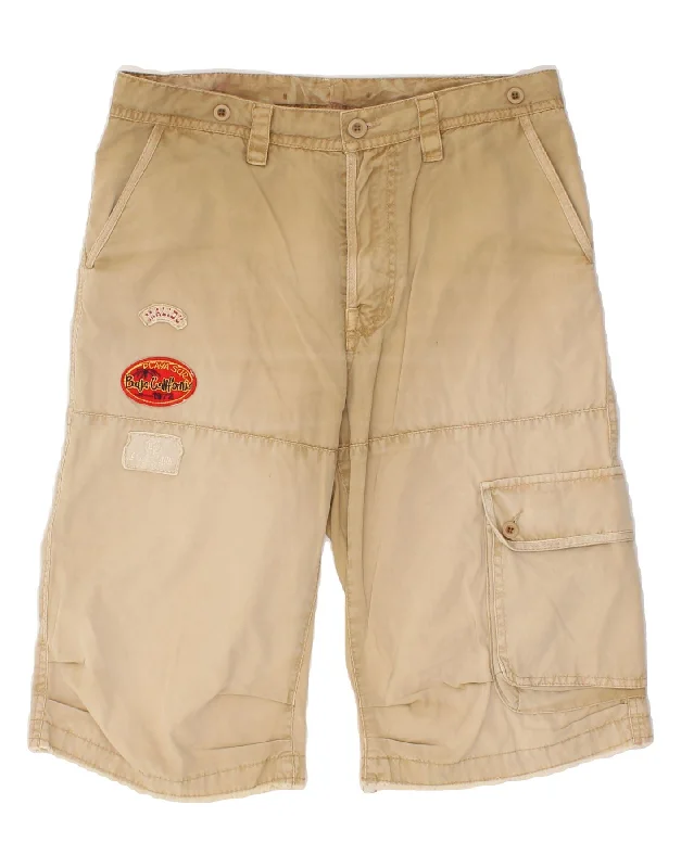 OVIESSE Mens Cargo Shorts IT 46 Small W33  Grey Cotton