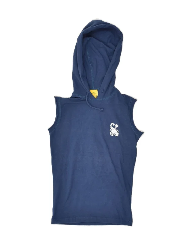 men's workout sweatshirt hoodies -SCORPION BAY Boys Graphic Sleeveless Hoodie Jumper 5-6 Years medium Blue