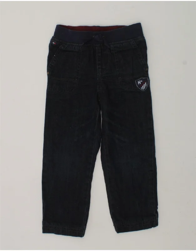 TOMMY HILFIGER Boys Slim Straight Jeans 2-3 Years W20 L15  Navy Blue