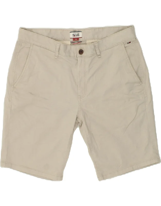 TOMMY HILFIGER Mens Chino Shorts W36 Large Beige Cotton