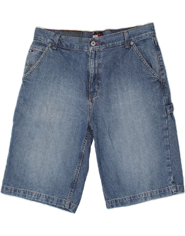 TOMMY HILFIGER Mens Denim Shorts W33 Medium Blue Cotton